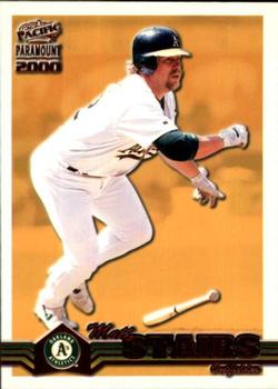 2000 Pacific Paramount - Copper #172 Matt Stairs  Front