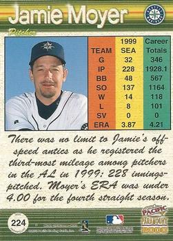 2000 Pacific Paramount - Copper #224 Jamie Moyer  Back