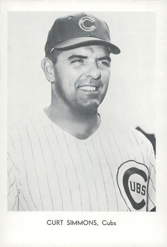 1966 Sports Service Chicago Cubs Set B #NNO Curt Simmons Front