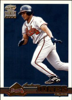 2000 Pacific Paramount - Gold #20 Andruw Jones Front