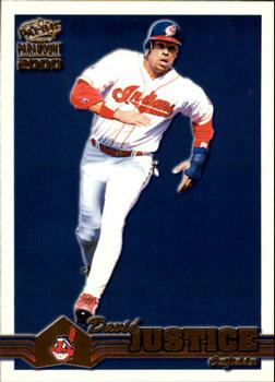 2000 Pacific Paramount - Gold #70 David Justice Front