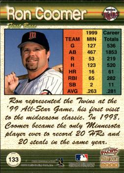 2000 Pacific Paramount - Gold #133 Ron Coomer Back