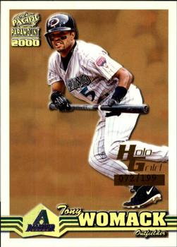 2000 Pacific Paramount - Holo-Gold #17 Tony Womack  Front