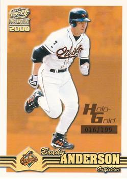 2000 Pacific Paramount - Holo-Gold #28 Brady Anderson  Front