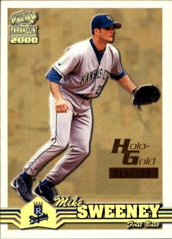 2000 Pacific Paramount - Holo-Gold #115 Mike Sweeney  Front