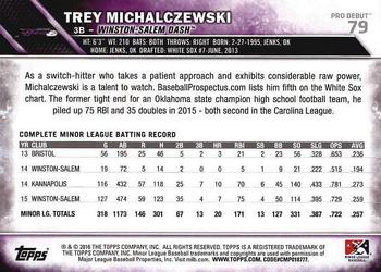 2016 Topps Pro Debut #79 Trey Michalczewski Back
