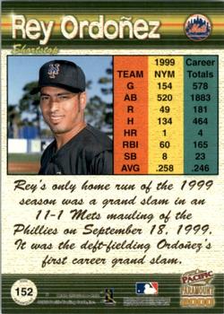 2000 Pacific Paramount - Holo-Green #152 Rey Ordonez  Back