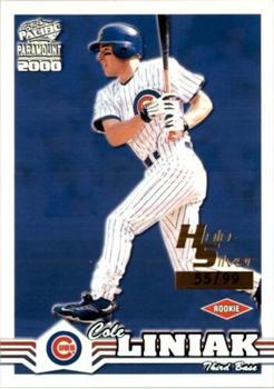 2000 Pacific Paramount - Holo-Silver #46 Cole Liniak  Front