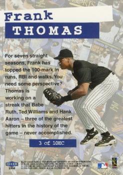 1998 Sports Illustrated - Editor's Choice #3 EC Frank Thomas Back
