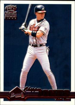 2000 Pacific Paramount - Ruby #21 Chipper Jones Front