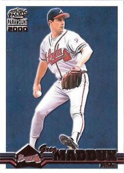 2000 Pacific Paramount - Ruby #24 Greg Maddux Front