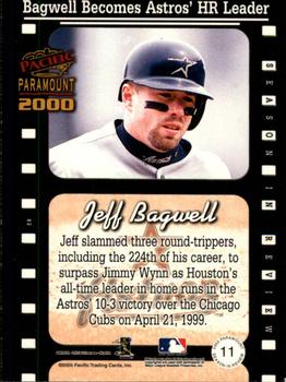 2000 Pacific Paramount - Season in Review #11 Jeff Bagwell  Back