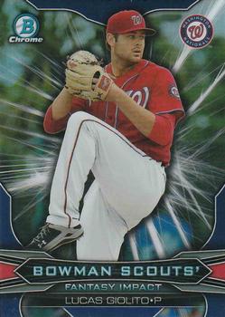 2015 Bowman Draft - Bowman Scouts' Fantasy Impacts #BSI-LG Lucas Giolito Front