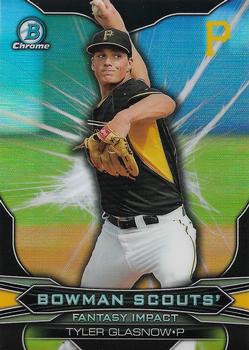 2015 Bowman Draft - Bowman Scouts' Fantasy Impacts #BSI-TG Tyler Glasnow Front