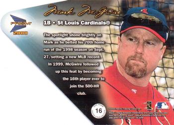 2000 Pacific Prism - Center Stage #16 Mark McGwire  Back