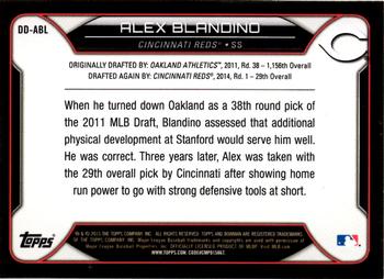2015 Bowman Draft - Draft Dividends #DD-ABL Alex Blandino Back