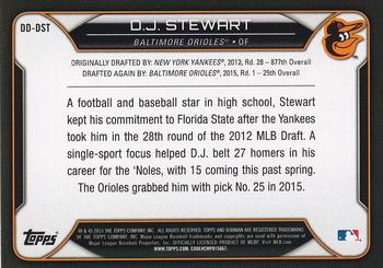 2015 Bowman Draft - Draft Dividends #DD-DST D.J. Stewart Back