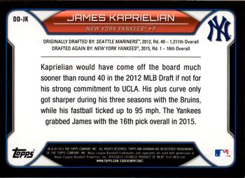 2015 Bowman Draft - Draft Dividends #DD-JK James Kaprielian Back