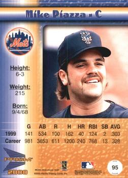 2000 Pacific Prism - Drops Silver #95 Mike Piazza  Back