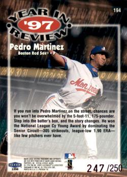 1998 Sports Illustrated - Extra Edition #194 Pedro Martinez Back