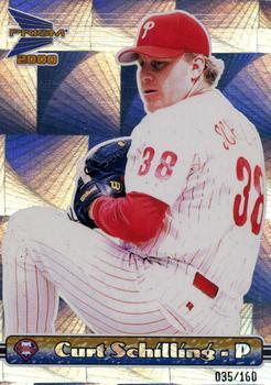 2000 Pacific Prism - Holographic Mirror #113 Curt Schilling  Front