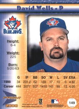 2000 Pacific Prism - Holographic Mirror #149 David Wells  Back