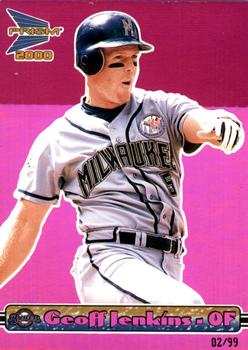 2000 Pacific Prism - Holographic Purple #80 Geoff Jenkins  Front