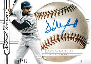 2015 Panini National Treasures - BB Signature Die Cuts #25 Dave Winfield Front