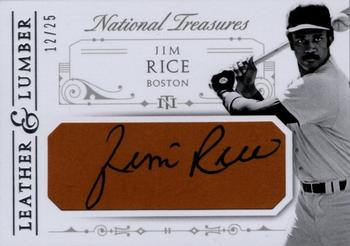 2015 Panini National Treasures - Leather and Lumber Signatures #27 Jim Rice Front