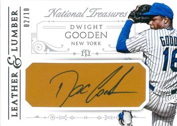 2015 Panini National Treasures - Leather and Lumber Signatures #32 Dwight Gooden Front