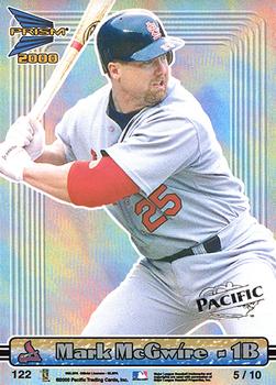 2000 Pacific Prism - Proofs #122 Mark McGwire  Front