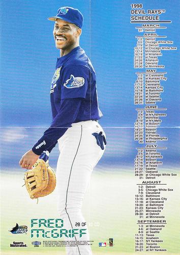 1998 Sports Illustrated - Opening Day Mini-Posters #28 OD Fred McGriff Front