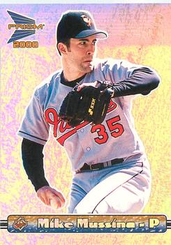 2000 Pacific Prism - Woodgrain Silver #18 Mike Mussina  Front
