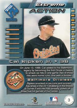 2000 Pacific Private Stock - Extreme Action #3 Cal Ripken Jr.  Back