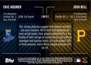 2015 Bowman's Best - Mirror Image #MI-5 Josh Bell / Eric Hosmer Back
