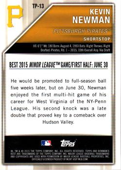2015 Bowman's Best - Top Prospects #TP-13 Kevin Newman Back