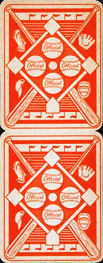 1951 Topps Red Backs - Topps Red Backs Panels #6-31 Allie Reynolds / Gil Hodges Back