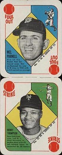 1951 Topps Red Backs - Topps Red Backs Panels #10-32 Mel Parnell / Henry Thompson Front