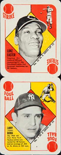 1951 Topps Red Backs - Topps Red Backs Panels #26-1 Luke Easter / Yogi Berra Front