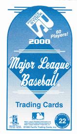 2000 Pacific Private Stock - PS-2000 Action #22 Carlos Beltran Back
