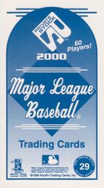2000 Pacific Private Stock - PS-2000 Action #29 Vladimir Guerrero Back