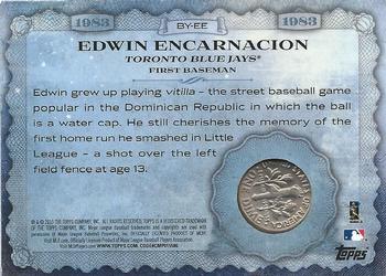 2015 Topps Update - Birth Year Coin and Stamp Dime #BY-EE Edwin Encarnacion Back