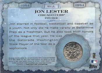 2015 Topps Update - Birth Year Coin and Stamp Dime #BY-JL Jon Lester Back