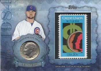 2015 Topps Update - Birth Year Coin and Stamp Dime #BY-JL Jon Lester Front
