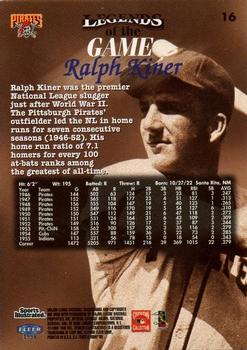 1998 Sports Illustrated Then and Now #16 Ralph Kiner Back