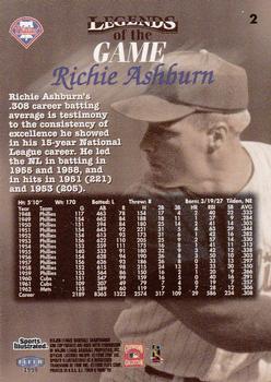 1998 Sports Illustrated Then and Now #2 Richie Ashburn Back