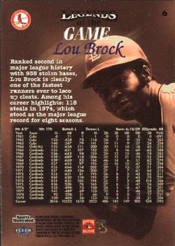 1998 Sports Illustrated Then and Now #6 Lou Brock Back