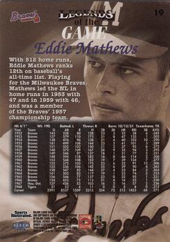 1998 Sports Illustrated Then and Now #19 Eddie Mathews Back