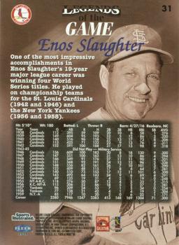 1998 Sports Illustrated Then and Now #31 Enos Slaughter Back