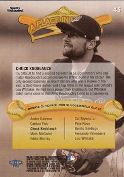 1998 Sports Illustrated Then and Now #45 Chuck Knoblauch Back